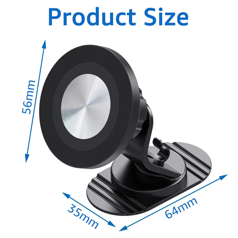 Universal Magnetic Car Dashboard Cellphone Holder 360° Rotation Car Phone Mount for MagSafe iPhone 17 16 Series GPS Bracket