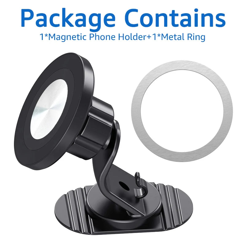 Universal Magnetic Car Dashboard Cellphone Holder 360° Rotation Car Phone Mount for MagSafe iPhone 17 16 Series GPS Bracket
