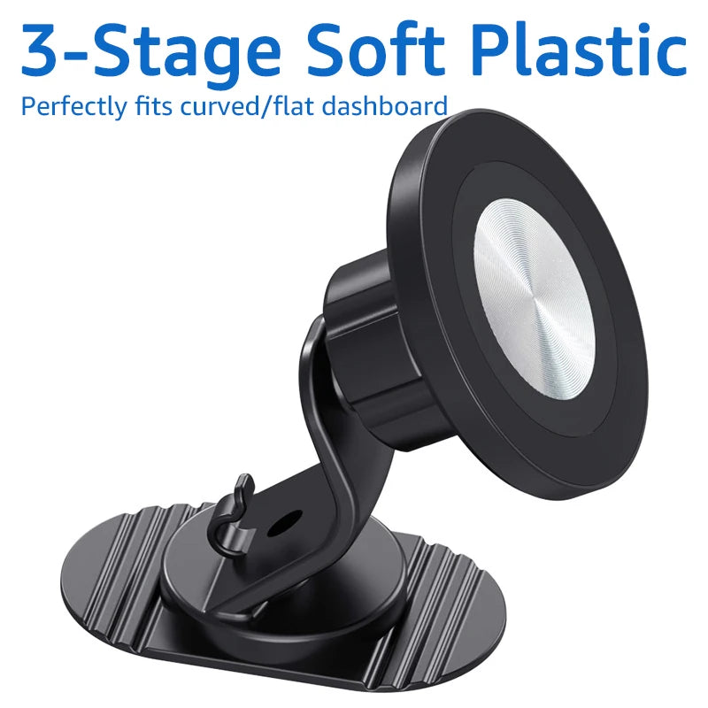 Universal Magnetic Car Dashboard Cellphone Holder 360° Rotation Car Phone Mount for MagSafe iPhone 17 16 Series GPS Bracket