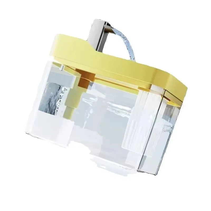 Clear Pet Water Fountain for Cats with Circulating Pump, Self-Cleaning Filter, and Overheat Safety